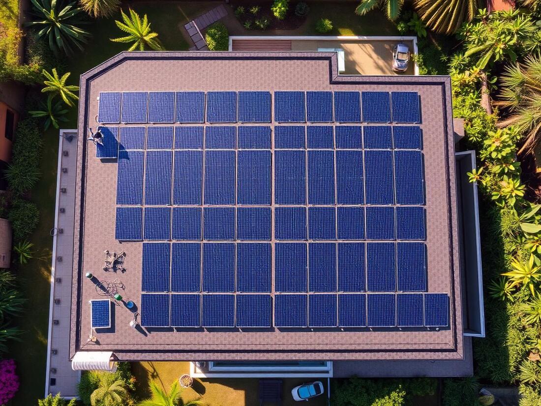An AMPS solar installation on a Punjab home